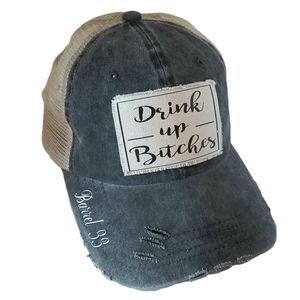 Barrel 33 Cap Hat Women's Drink Up Distressed Mesh Back